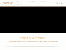 Tablet Screenshot of pedrosilvaeventos.com